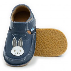 Chaussures souples cuir Lapin marine