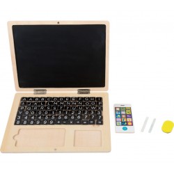 Ordinateur Portable Ardoise Bois