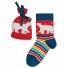 Pochette cadeau chaussettes coton bio Ourson