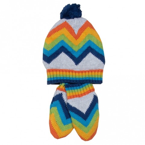 Bonnet + Moufles coton bio Jurassic