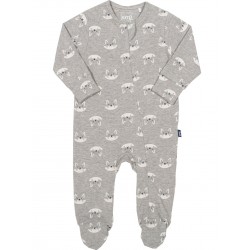Pyjama coton bio Zip Foxy Gris