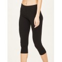 Leggings coton bio Noir 3/4