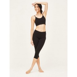 Leggings coton bio Noir 3/4