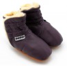 bottines fourrées en cuir souple prune MéliMélo