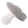 Lot de 2 sucettes en silicone Gris 0+