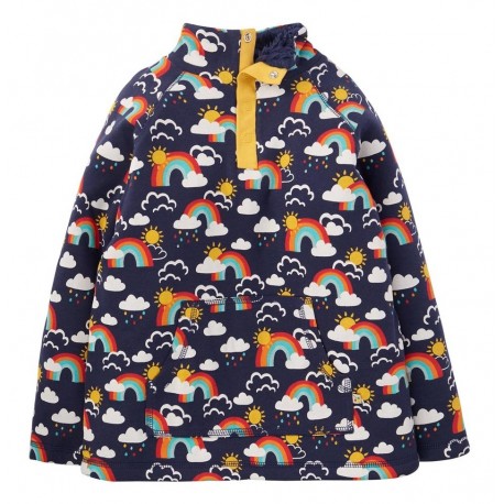 Polaire coton bio Réversible Rainbow