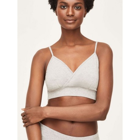 Brassière coton bio Gris
