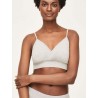 Brassière coton bio Gris
