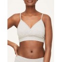 Brassière coton bio Gris