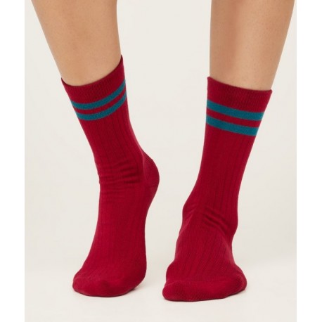 Chaussettes Sport coton bio Magenta