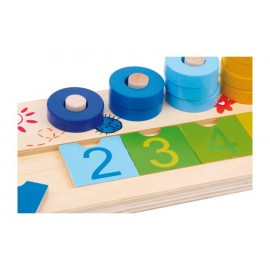 Table de calcul en bois