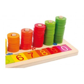 Table de calcul en bois