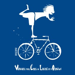 Tee-shirt coton bio Vélo Bleu Majorelle