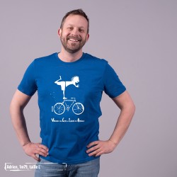 Tee-shirt coton bio Vélo Bleu Majorelle