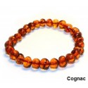 Bracelet en ambre adulte cognac