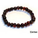 Bracelet En Ambre adulte Cerise