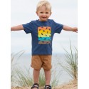Short coton bio Yacht blue