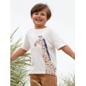 T-shirt coton bio girafe