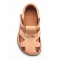 Sandales barefoot Cuir Bio Naturel