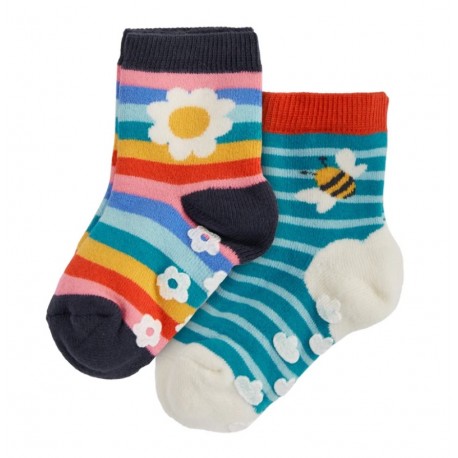 Lot 2 paires chaussettes antidérapantes Daisy