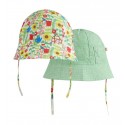 Chapeau coton bio réversible Green