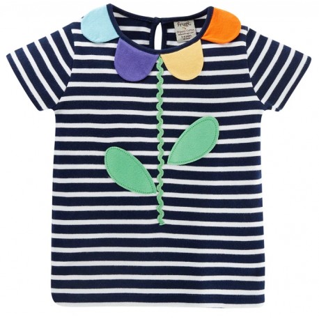 Top coton bio flower