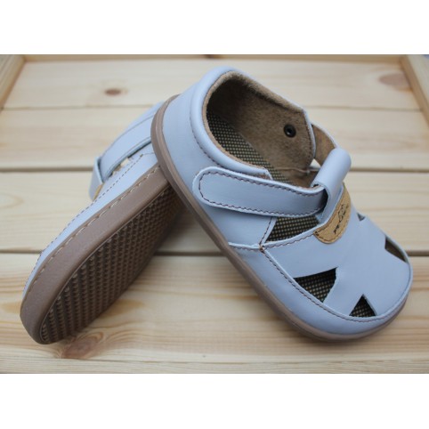 Sandales barefoot Cuir Gris