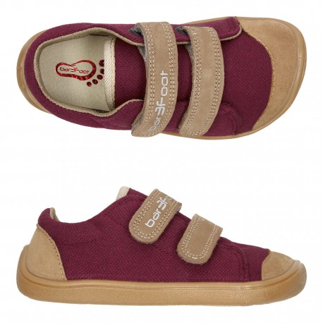 Bar3Foot Sneakers Coton Wine