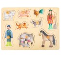 Puzzle bois Vie à la Ferme