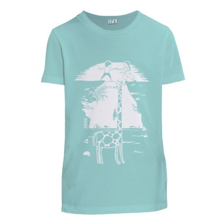 T-shirt coton bio Pas...Sage Bleu