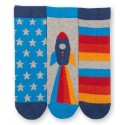 Lot 3 paires chaussettes fusée