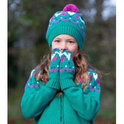 Bonnet + Moufles coton bio Jade