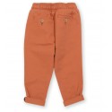 Chinos coton bio Rouille