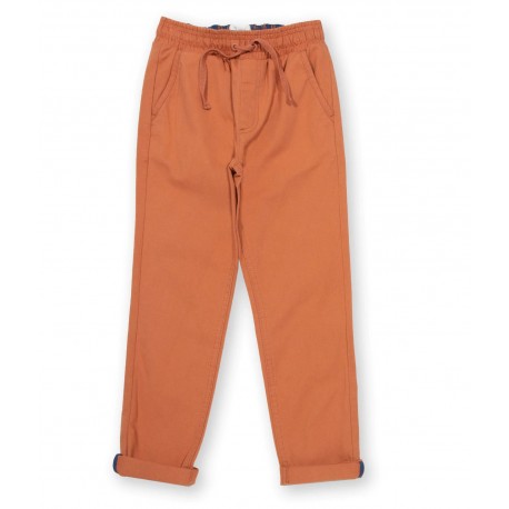 Chinos coton bio Rouille