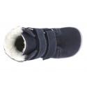 Boots fourrées marine gris