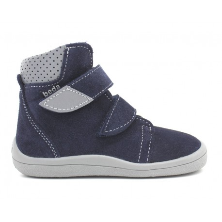 Boots fourrées marine gris