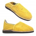 Babouches Cuir Jaune