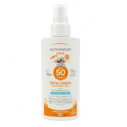 Crème solaire bébé alphanova SPF 50 spray 125gr