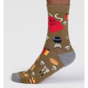 Chaussettes coton bio Coffret 4 paires Pêche