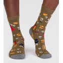 Chaussettes coton bio Coffret 4 paires Pêche