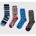 Chaussettes coton bio Coffret 4 paires Beer