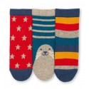 Lot 3 paires chaussettes coton bio Seal