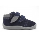 Boots fourrées marine gris
