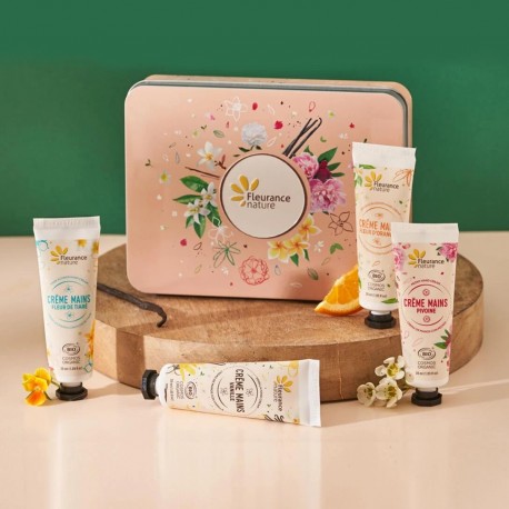 Coffret de crèmes mains bio Evasion Florale