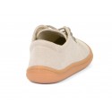 Tennis barefoot coton BIO lacets Ecru