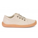 Tennis barefoot coton BIO lacets Ecru