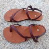 Sandales barefoot vegan Peleo Burgundy