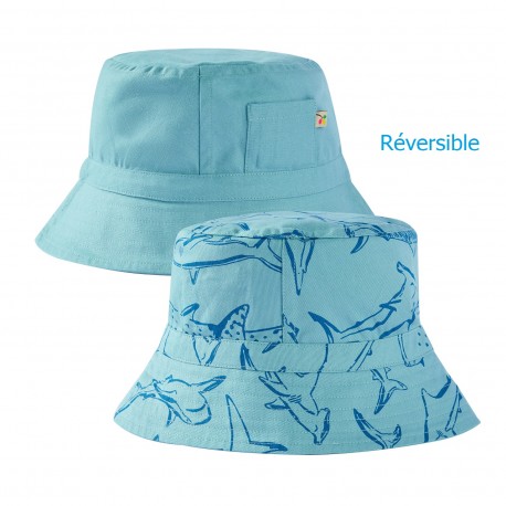 Chapeau coton bio Réversible Rocky
