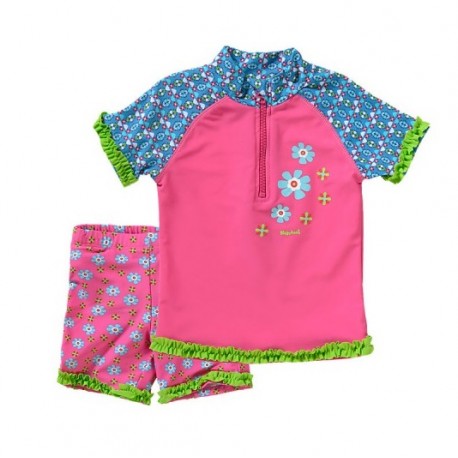 Ensemble de plage UPF 50+ Fleurs