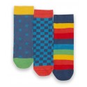 Lot 3 paires chaussettes Chequerboard